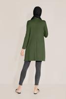 Tesettür giyim HAKİ ALVİNA ÖRME VİSKON TUNİK 40825 