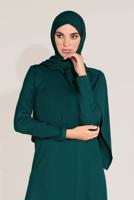 Tesettür giyim MAVİ ALVİNA ÖRME VİSKON TUNİK 40825 