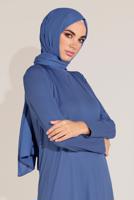 Tesettür giyim LACİVERT ALVİNA ÖRME VİSKON TUNİK 40825 
