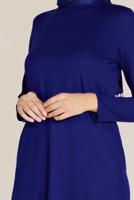 Tesettür giyim LACİVERT ALVİNA ÖRME VİSKON TUNİK 40825 