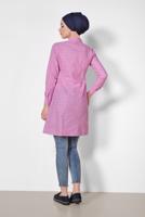 Tesettür giyim PEMBE ALVİNA PAMUKLU NAKIŞ DETAYLI TUNİK 4150