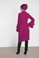 Tesettür giyim MOR ALVİNA KOL KISMI PİLELİ TUNİK 4285