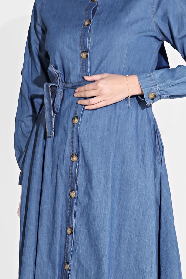Hijab clothing  DENIM TUNIC 4291  - TRENDTESETTÜR