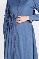 Hijab clothing NAVY BLUE DENIM TUNIC 4291 