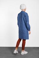 Tesettür giyim LACİVERT ALVİNA EKOSE DESENLİ TUNİK 4305