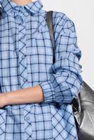 Tesettür giyim MAVİ ALVİNA EKOSE DESENLİ TUNİK 4305