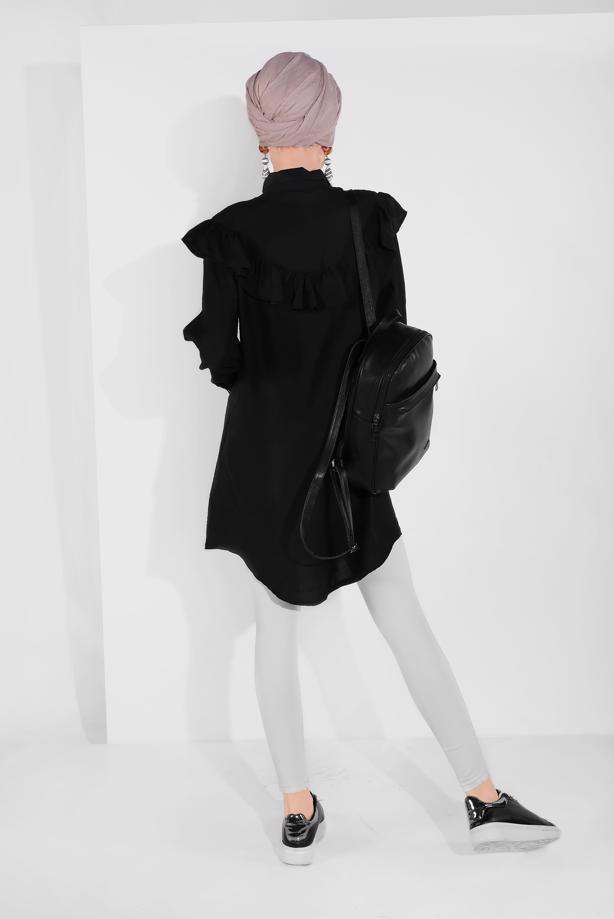 Vêtements hijab  BUTTON-TRIMMED TUNIC 4404  - TRENDTESETTÜR