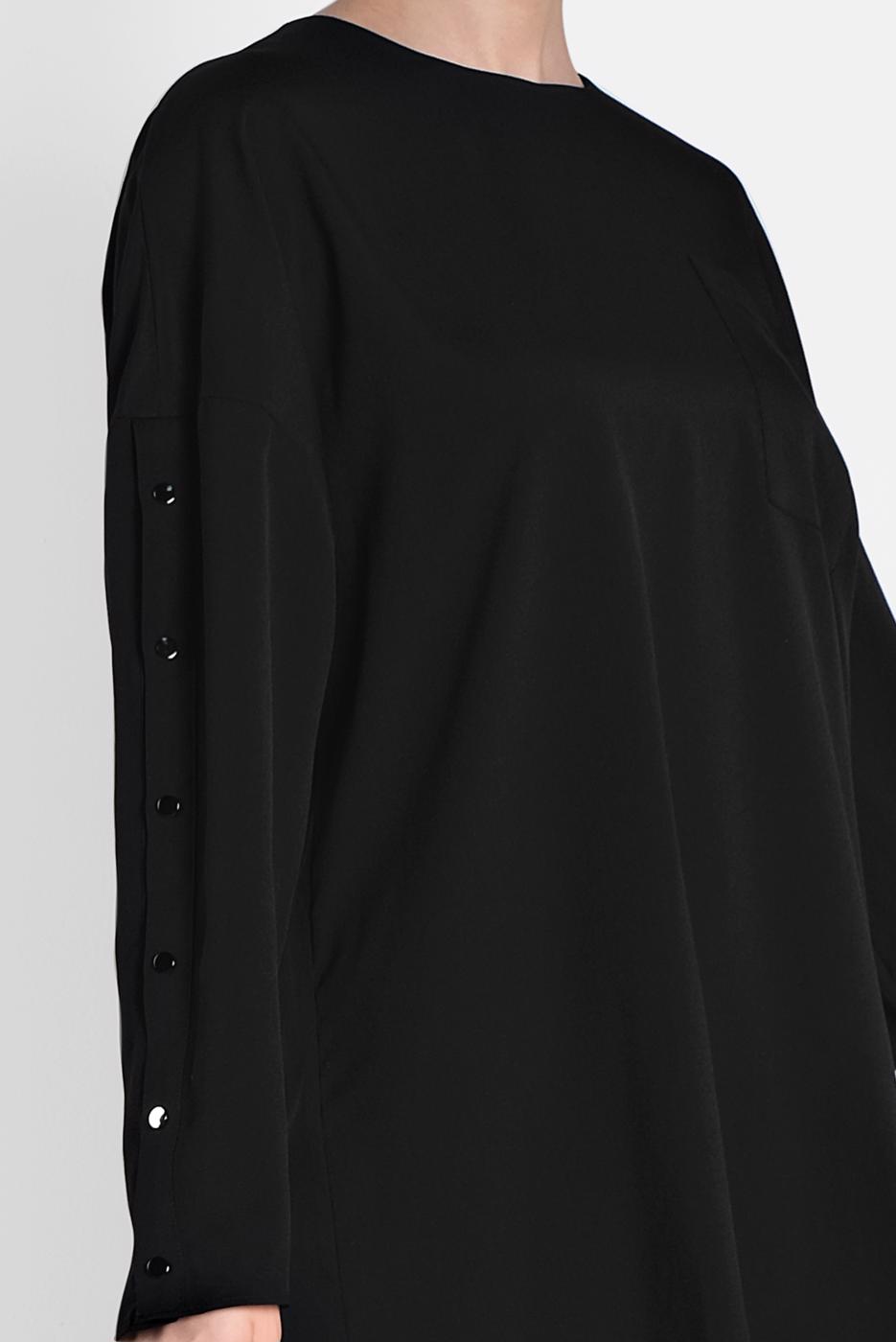 Tesettür giyim SİYAH ALVİNA KLASİK TUNİK 4415