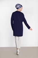 Tesettür giyim LACİVERT ALVİNA KLASİK TUNİK 4415