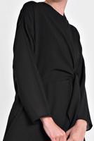 Tesettür giyim SİYAH ALVİNA BAĞLAMA DETAYLI TUNİK 4436