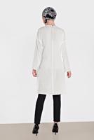 Tesettür giyim EKRU ALVİNA BAĞLAMA DETAYLI TUNİK 4436