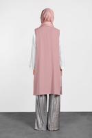 Vêtements hijab POUDRE ALVINA GILET TAILLE NOUÉE & BLOUSE 4437 