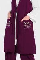 Vêtements hijab POURPRE ALVINA GILET TAILLE NOUÉE & BLOUSE 4437 