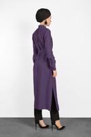 Tesettür giyim MOR ALVİNA KEMERLİ CEP DETAYLI TUNİK 4450