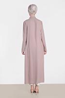 Vêtements hijab POUDRE TUNIQUE BRODÉE ALVİNA 4457