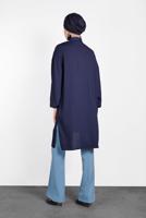 Tesettür giyim LACİVERT ALVİNA ASİMETRİK KESİMLİ TUNİK 4458