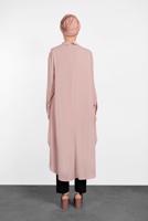 Tesettür giyim PUDRA ALVİNA ASİTMETRİK KESİM TUNİK  4474