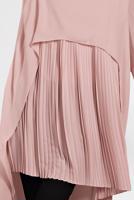 Tesettür giyim PUDRA ALVİNA ASİTMETRİK KESİM TUNİK  4474