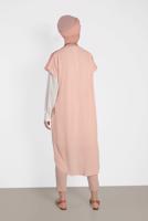 Tesettür giyim PUDRA ALVİNA İKİLİ OMUZ DETAYLI TUNİK 4475
