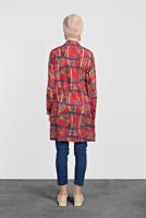 Tesettür giyim KIRMIZI ALVİNA LEOPAR DESENLİ TUNİK 4492