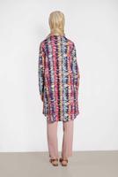 Tesettür giyim FUŞYA ALVİNA ÇOK RENKLİ TUNİK 4493