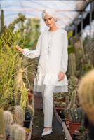 Tesettür giyim KREM ALVİNA ETEK UCU TÜLLÜ TUNİK 4860 