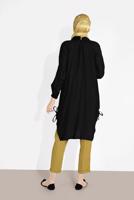 Vêtements hijab NOIR TUNIQUE AVEC POCHES 7185 