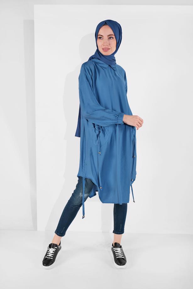 Vêtements hijab  TUNIC WITH POCKETS 7185 - TRENDTESETTÜR