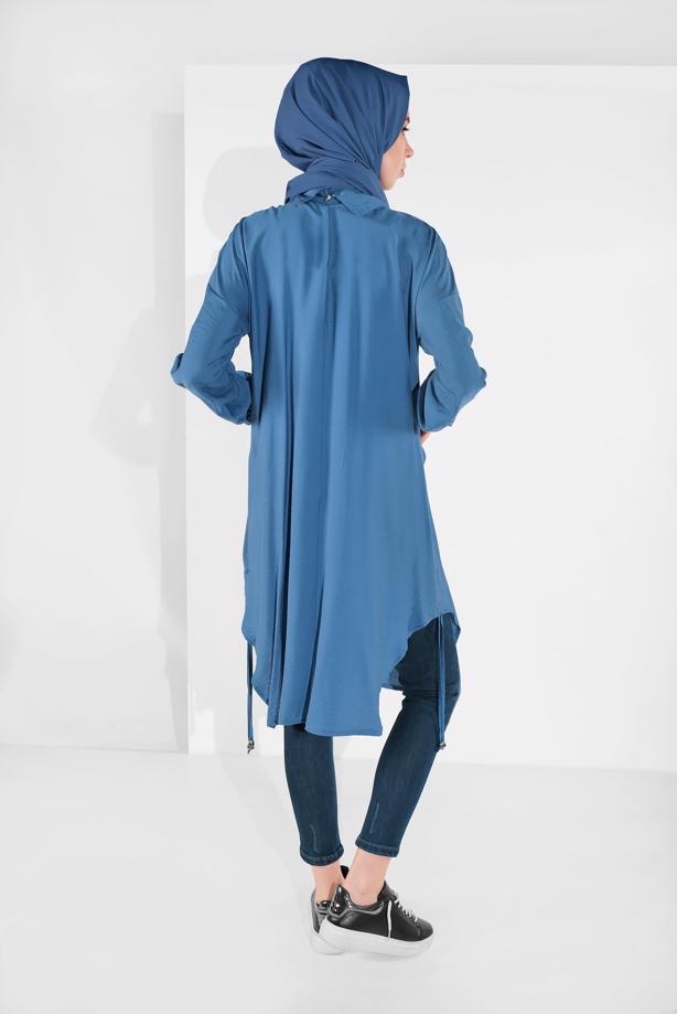 Vêtements hijab  TUNIC WITH POCKETS 7185 - TRENDTESETTÜR