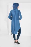 Hijab clothing NAVY BLUE TUNIC WITH POCKETS 7185