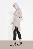 Vêtements hijab BEIGE TUNIQUE AVEC POCHES 7185 