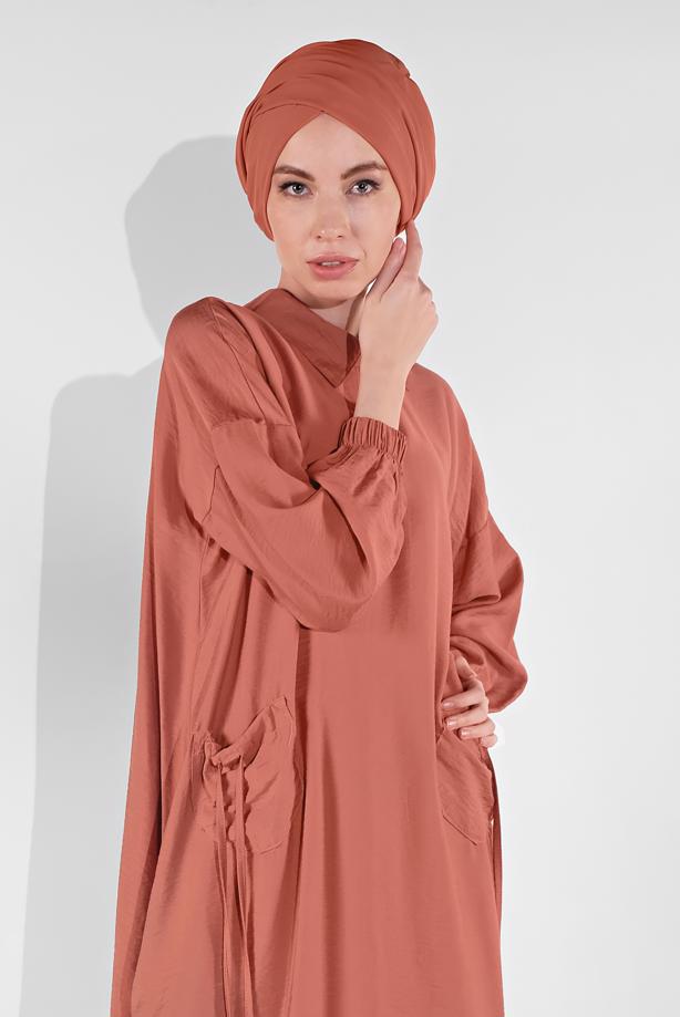 Vêtements hijab  TUNIC WITH POCKETS 7185 - TRENDTESETTÜR
