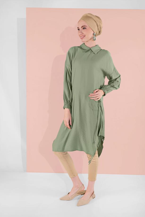Vêtements hijab  TUNIC WITH POCKETS 7185 - TRENDTESETTÜR