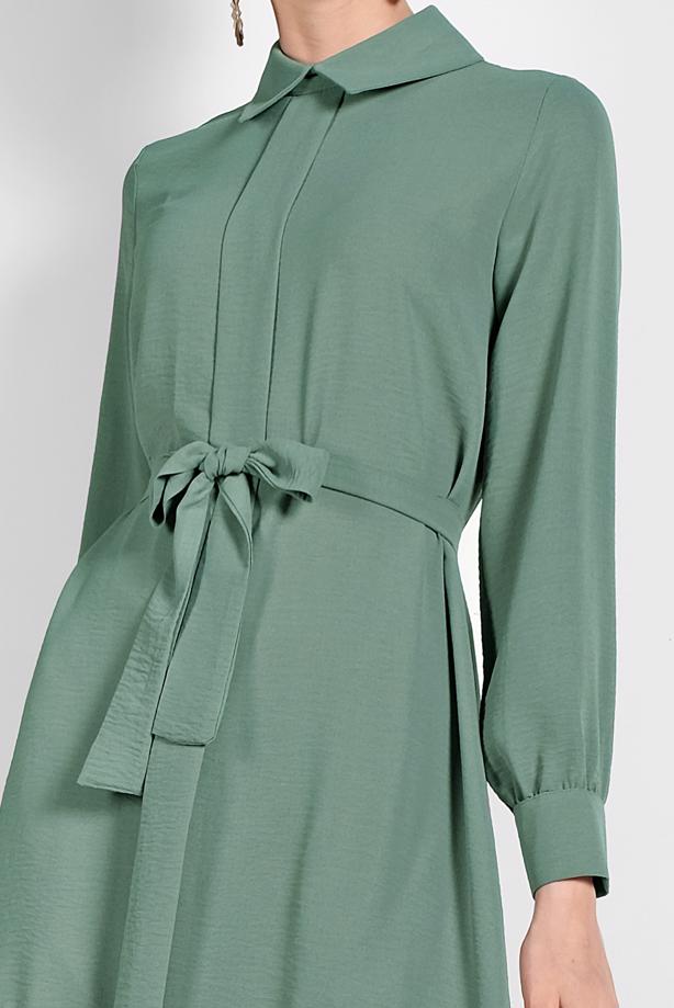 Vêtements hijab  RUFFLE-HEM BELTED TUNIC 7655  - TRENDTESETTÜR