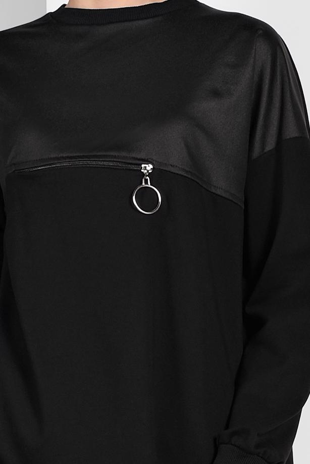 Hijab clothing  ZIPPED SWEATSHIRT 8152 - TRENDTESETTÜR