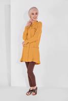 Hijab clothing ORANGE BUTTON-TRIMMED TUNIC 9005 