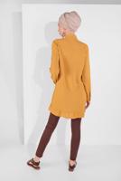 Hijab clothing ORANGE BUTTON-TRIMMED TUNIC 9005 