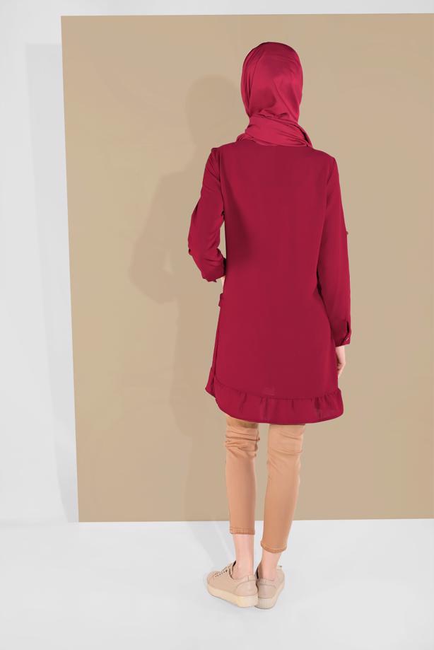 Hijab clothing  BUTTON-TRIMMED TUNIC 9005  - TRENDTESETTÜR