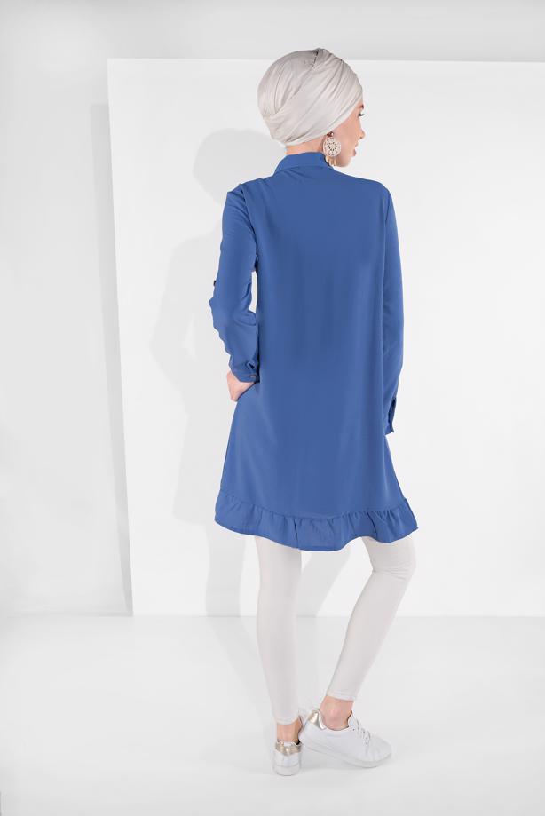 Hijab clothing  BUTTON-TRIMMED TUNIC 9005  - TRENDTESETTÜR