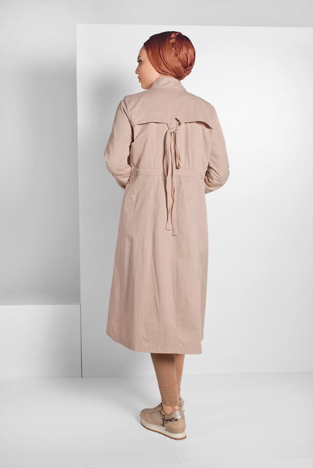 Hijab clothing  HIDDEN BUTTONED TRENCH-COAT 76 - TRENDTESETTÜR