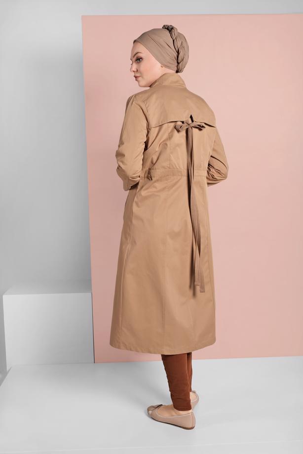 Hijab clothing  HIDDEN BUTTONED TRENCH-COAT 76 - TRENDTESETTÜR