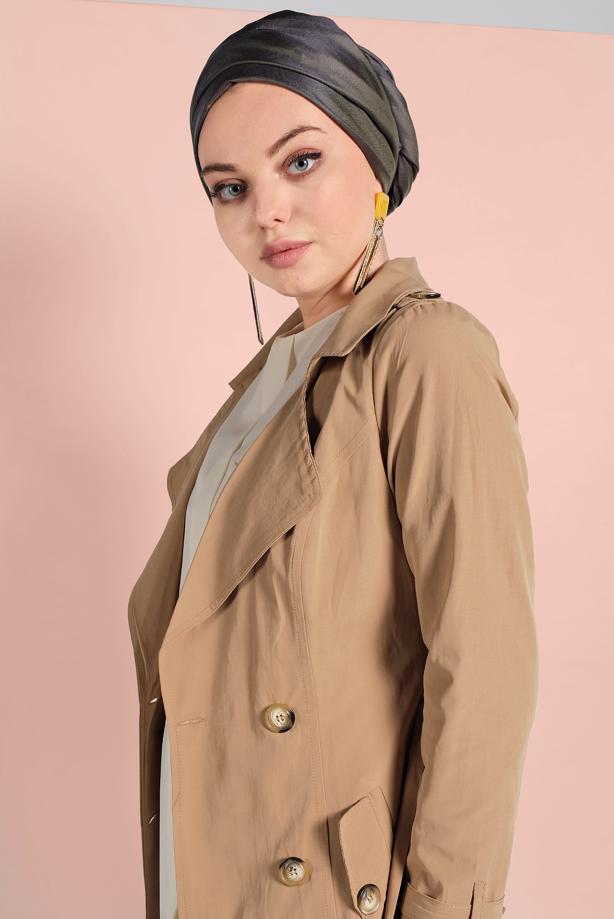 Vêtements hijab  BELTED TRENCH-COAT 86  - TRENDTESETTÜR