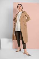 Vêtements hijab BRUN TRENCH-COAT AVEC CEINTURE 86 