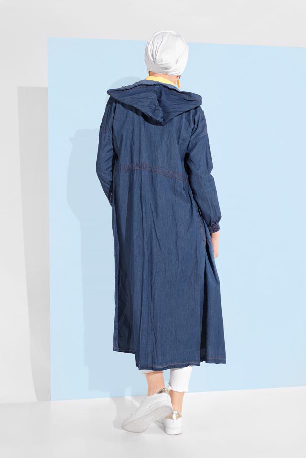 Vêtements hijab  DENIM TRENCH-COAT 301 - TRENDTESETTÜR