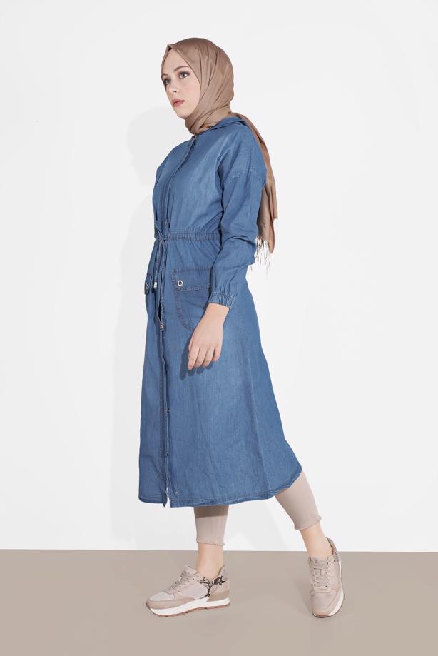 Vêtements hijab  DENIM TRENCH-COAT 301 - TRENDTESETTÜR