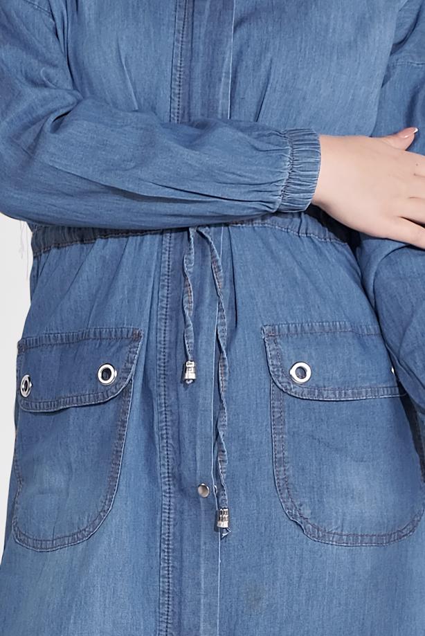Vêtements hijab  DENIM TRENCH-COAT 301 - TRENDTESETTÜR