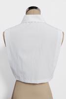 Tesettür giyim BEYAZ ALVİNA  SİVRİ YAKA DÜĞMELİ BLUZ  YAKALIK 4406 