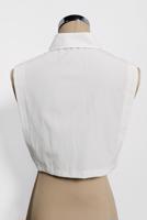 Tesettür giyim BEYAZ ALVİNA  SİVRİ YAKA DÜĞMELİ BLUZ  YAKALIK 4406 