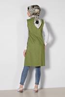 Vêtements hijab VERT ALVINA GILET ZIPPÉ 4020