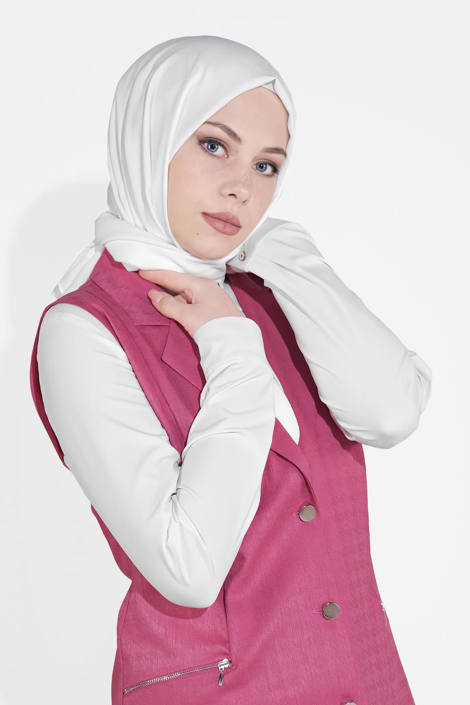 Vêtements hijab FUCHSIA ALVINA GILET ZIPPÉ 4020